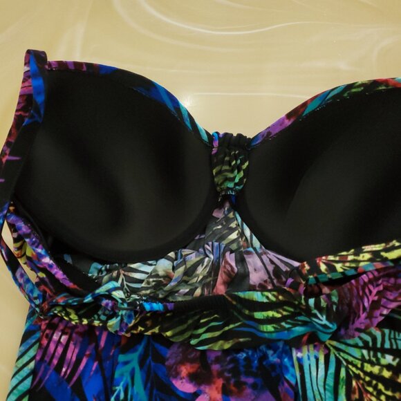 Miraclesuit Tropicat Marina Underwire Tankini Top - Picture 9 of 16